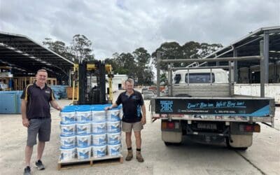 Donating Roof Tiles to Nirimba Tafe